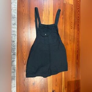 Urban Outfitters Black Suspender Shorts